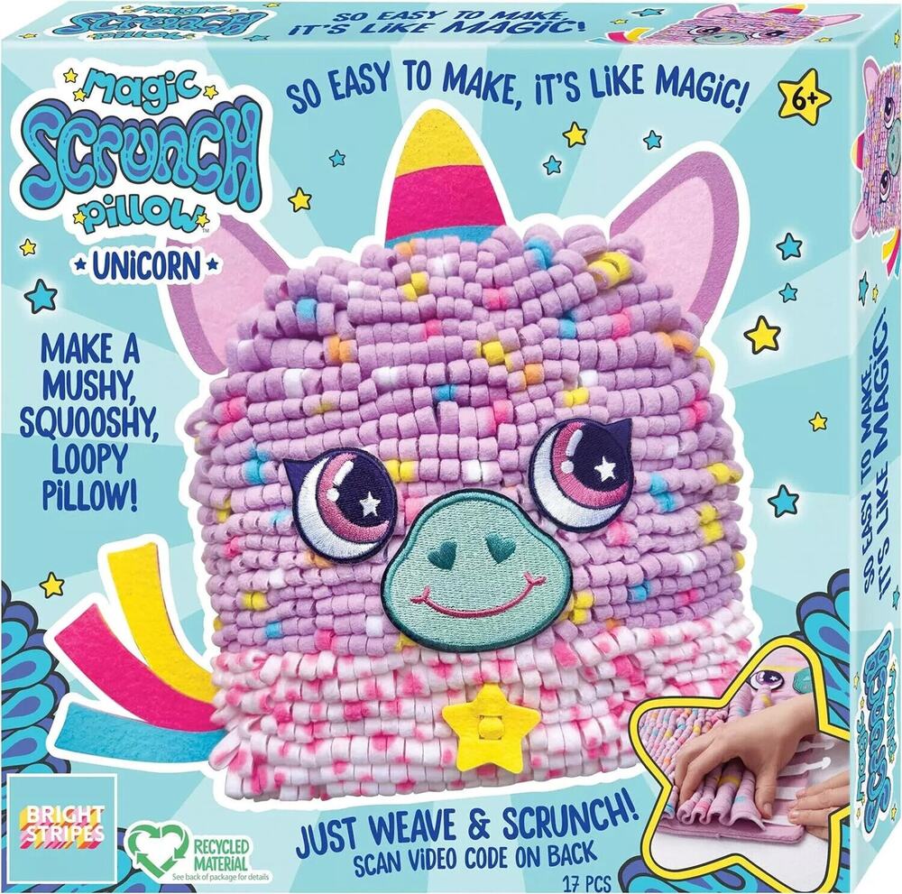 Magic Scrunch Unicorn Pillow DIY Craft Kit - NIB - - FOR AGES 6+
